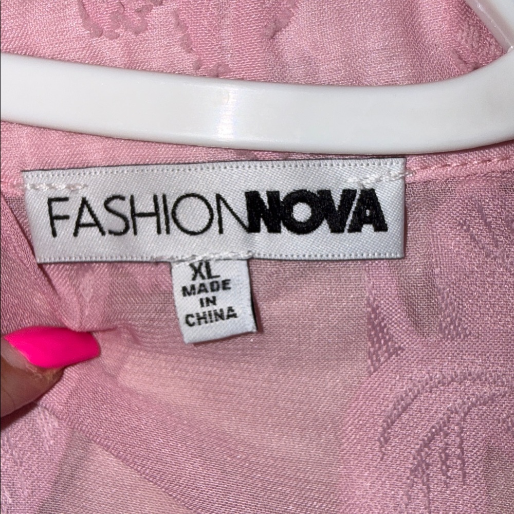 Pink Button Down - Picture 3 of 3